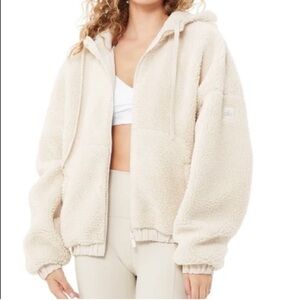 ALO Yoga Cream Teddy Jacket